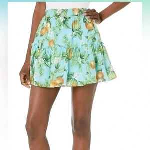 BB Dakota Steve Madden Lemon Zest Ruffle Waistband Tiered Ruffle Skirt Size XXL